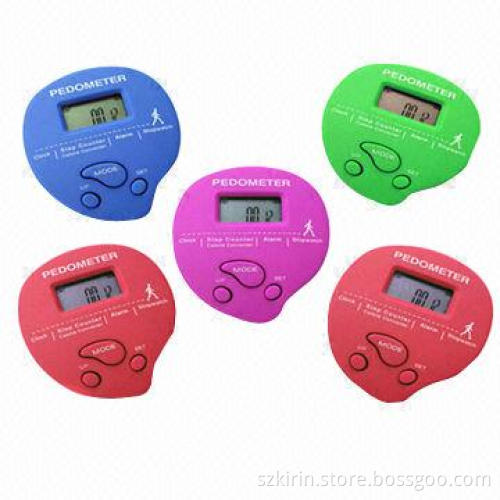 Heart-shaped Step Counter, Counts Step and Calorie Burnt, with Stride and Weight Setting